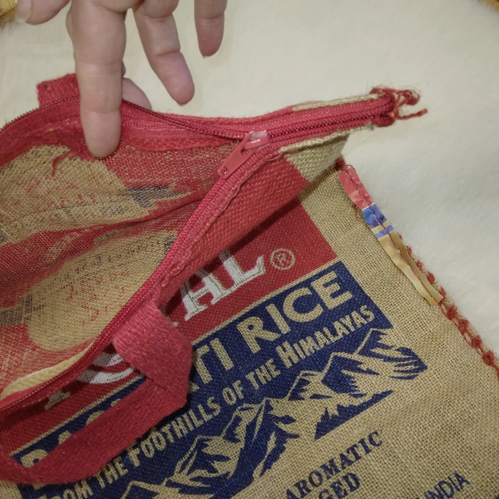 RECLAIMED Burlap Rice Bag for crafting